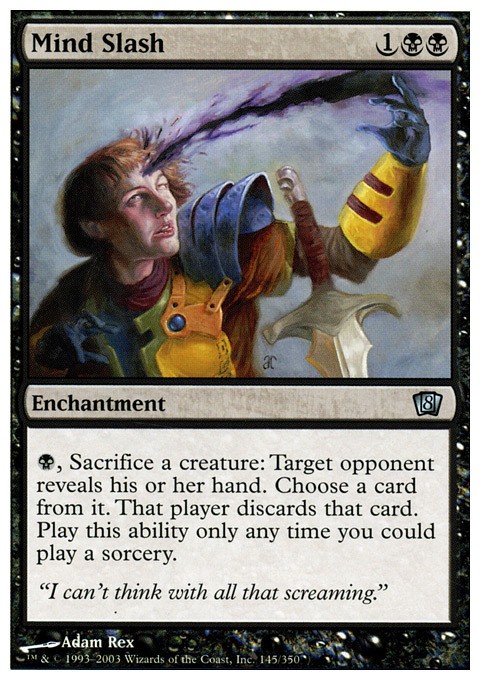 1x Mind Slash Heavy Play MTG Magic - Kid Icarus -