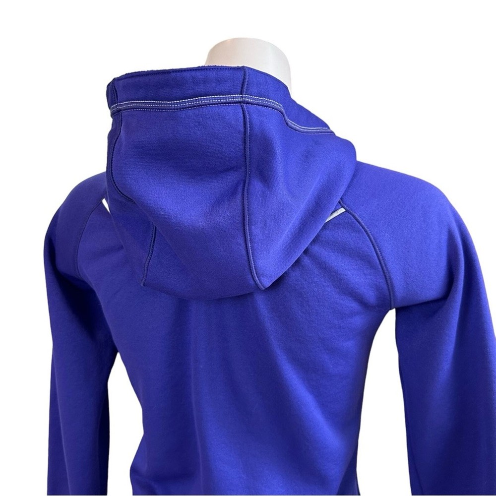 Under Armour Fitted Hooded Athletic Jacket Performance Wear Purple Zip Front XS