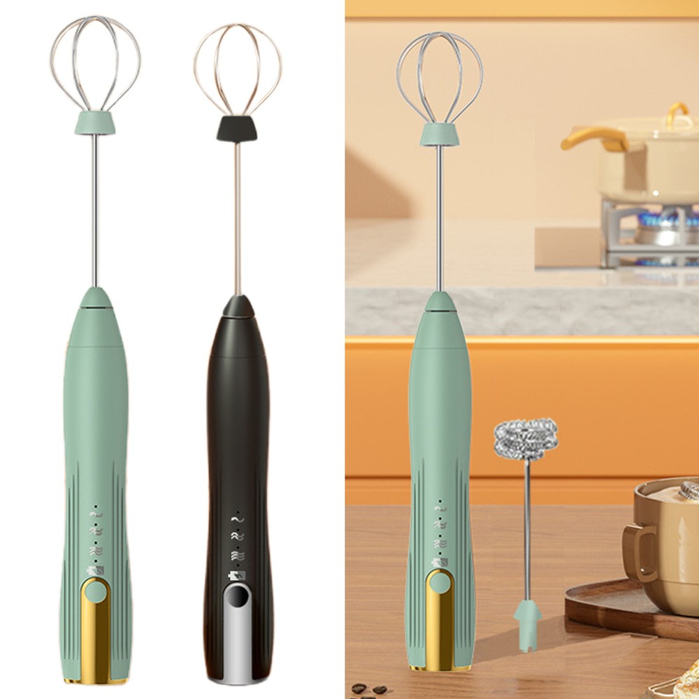 Handheld Milk Frother for Coffee - Electric Hand Blender, Mini Drink Mixer Whisk