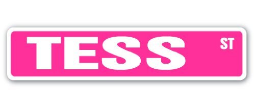 TESS Street Sign Childrens Name Room Sign | Indoor/Outdoor | 24