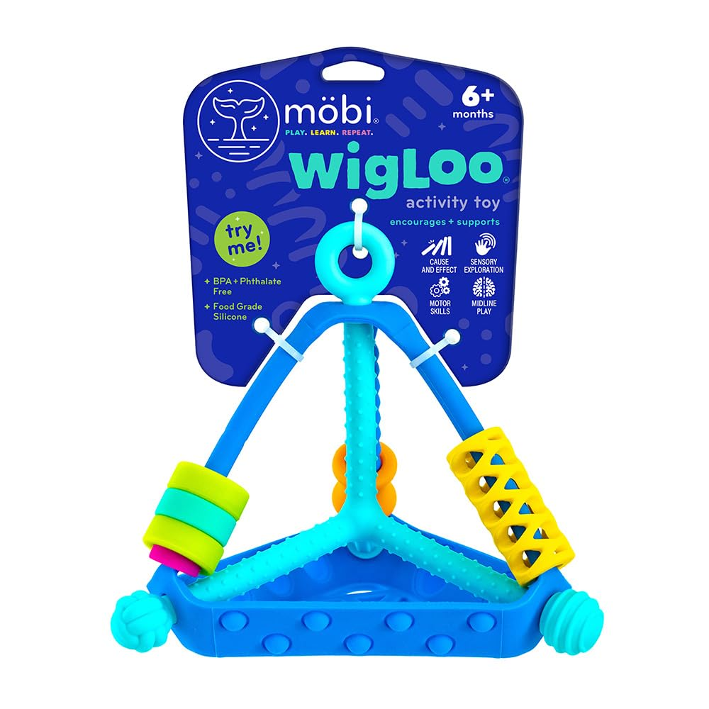 Mobi Wigloo Activity Toy - Sensory Activities for Toddlers and Kids, Teething To