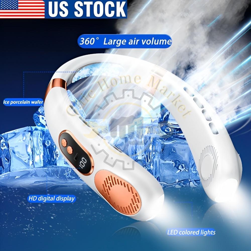 Mini Hanging Neck Fan Portable Cooling Air Cooler USB Personal Air Conditioner