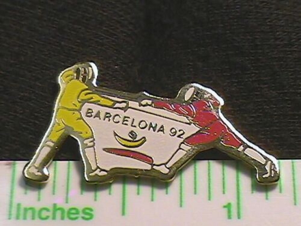 1992 Barcelona Summer Olympics butterfly Fencing pin XXV