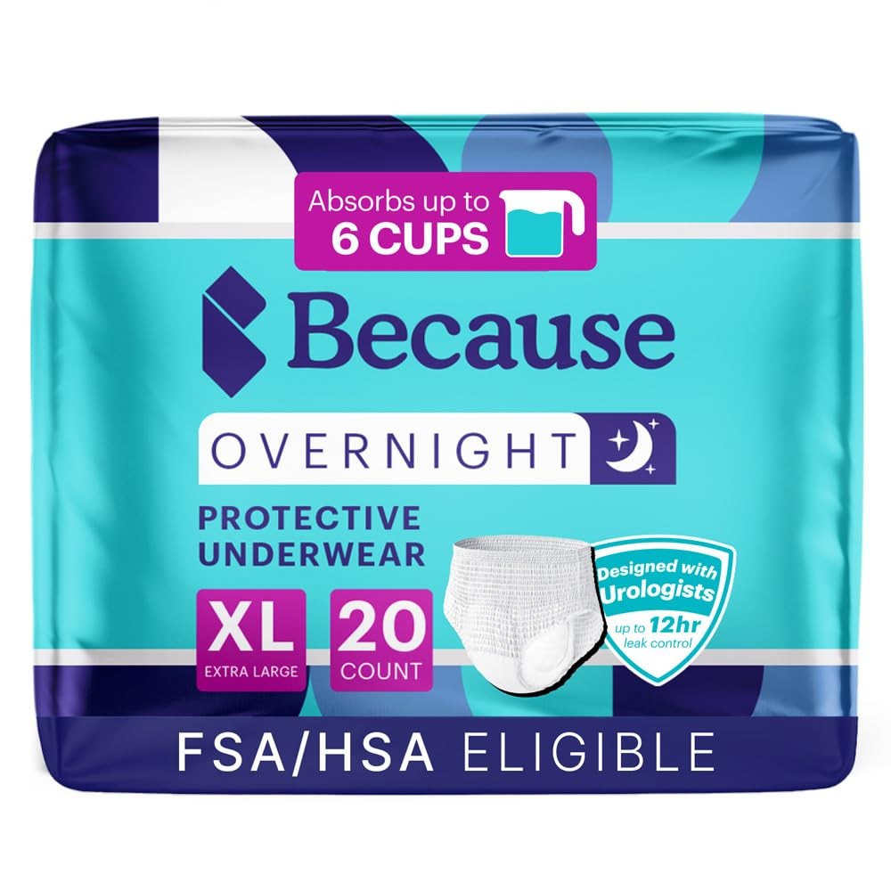 Overnight Absorbency Pull Ups - Adult Disposable Incontinence Underwear, Extr...