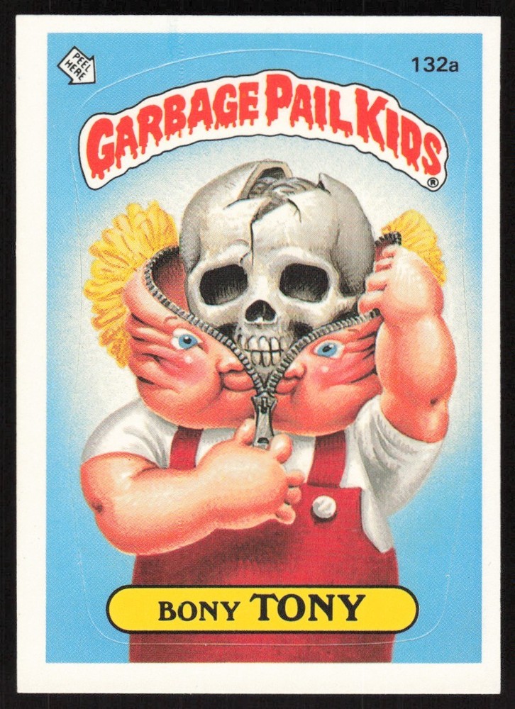 BONY TONY 1986 Garbage Pail Kids Topps Sticker Cards