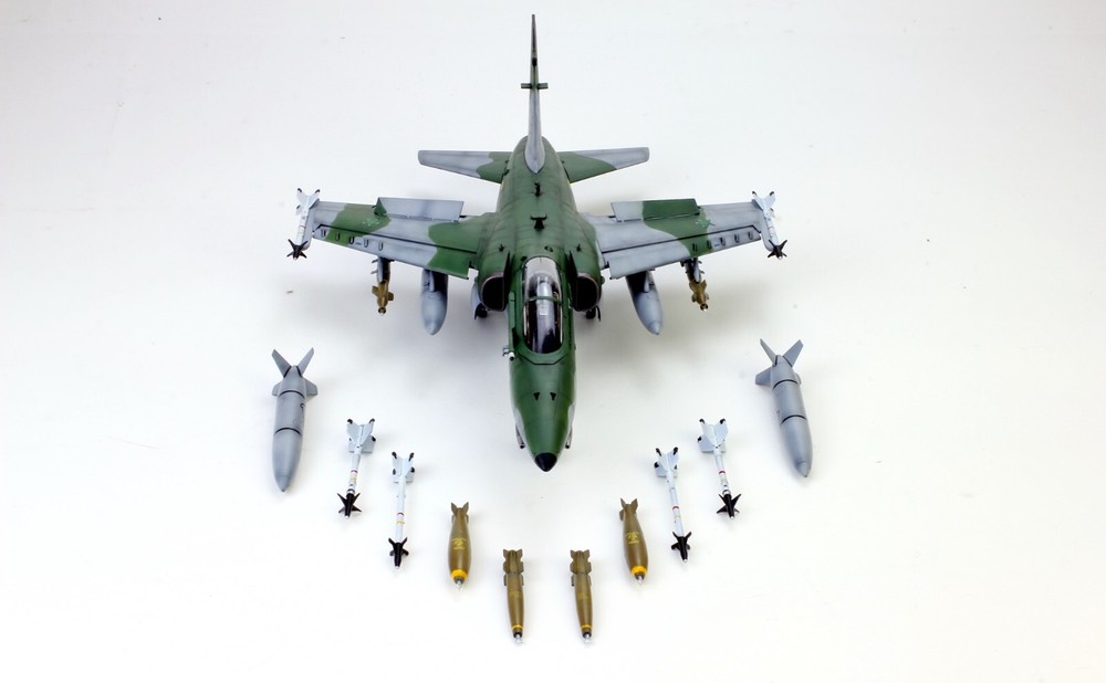 PreSale AMX A-1A Ground Attack Aircraft /w Full Weapons 1:48 Pro Built Model-image