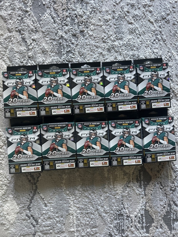 2024 Panini Prizm Football Trading Cards Hanger Box NEW
