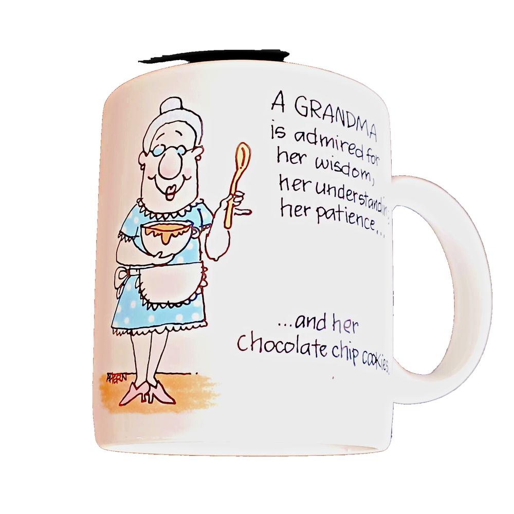 Hallmark Shoebox Greetings Coffee Tea Mug Cup Ahern Grandma is Admired For Her..