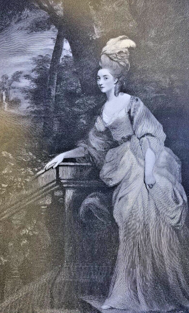 Vintage Magazine Illustration 1897 Georgiana Duchess of Devonshire