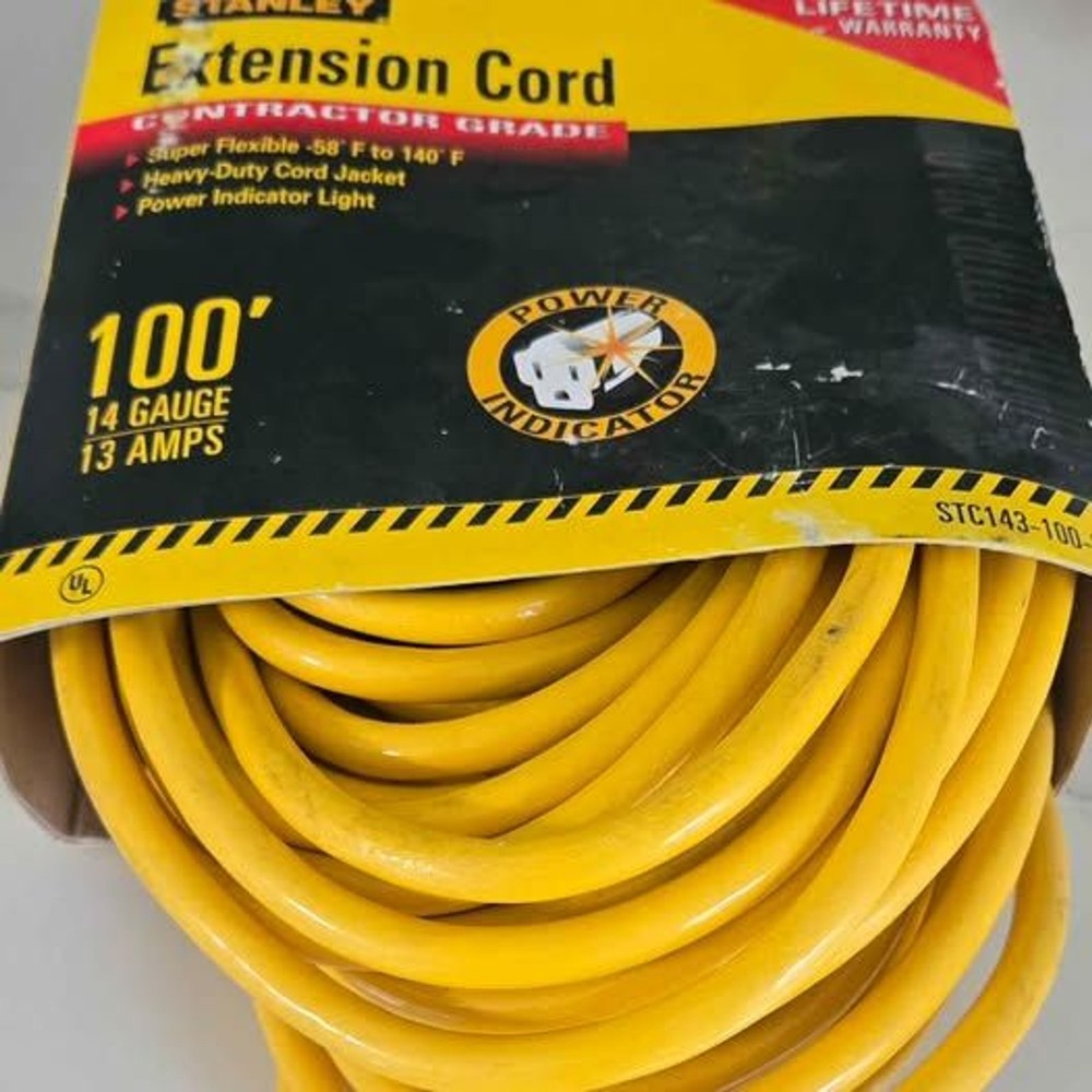 Stanley 100ft contractor grade extension cable.  Never used.