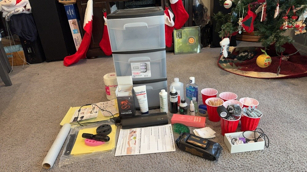 DIY Tattoo Supplies Lot Bundle Kit Never Used!