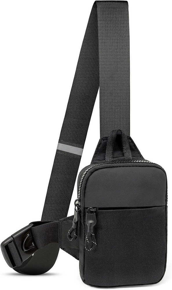 Mini Sling Crossbody Bag for Men & Women - Casual Fanny Pack with Pockets