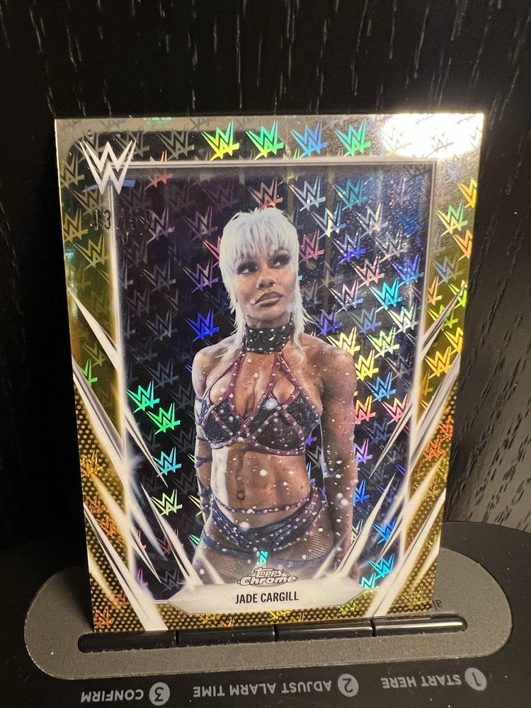 Topps 2026 Chrome Logofractor Edition WWE Jade Cargill Gold Parallel #45 43/50