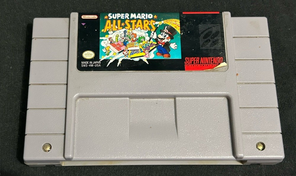 Super Mario All Stars SNES Super Nintendo Cartridge Only Authentic