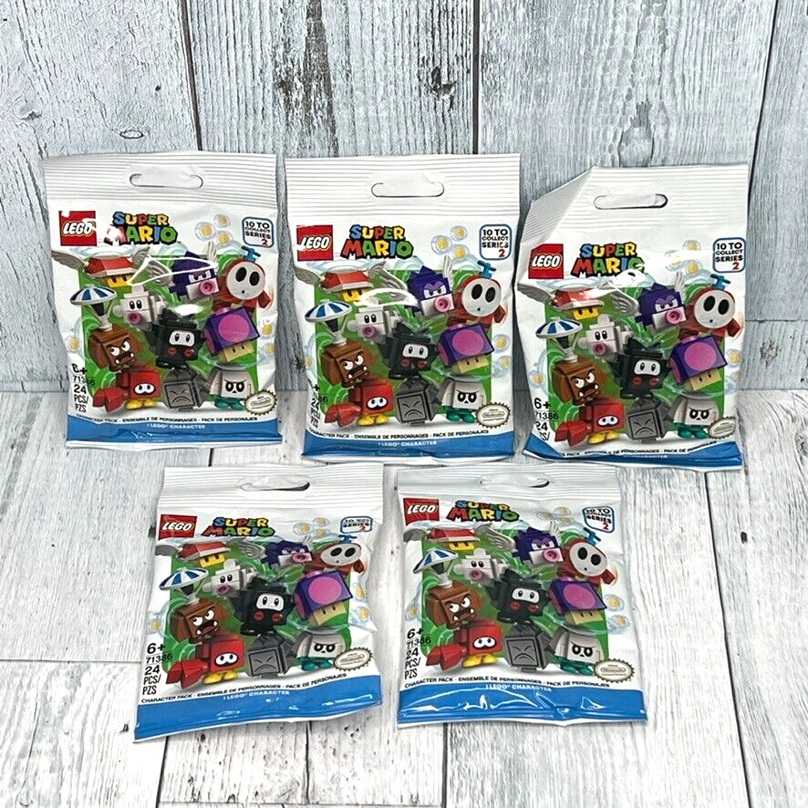 Lego Super Mario Series 2 Minifigures Lot of 5 Sealed Blind Bags 71386