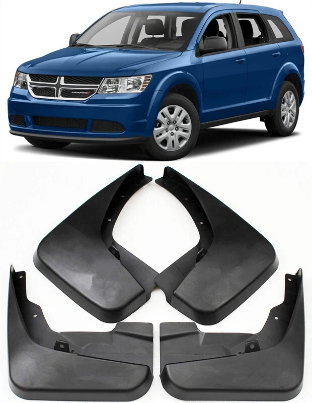 Genuine Front & Rear Molded Splash Guards Mud Flaps 2009-2021 Dodge Journey