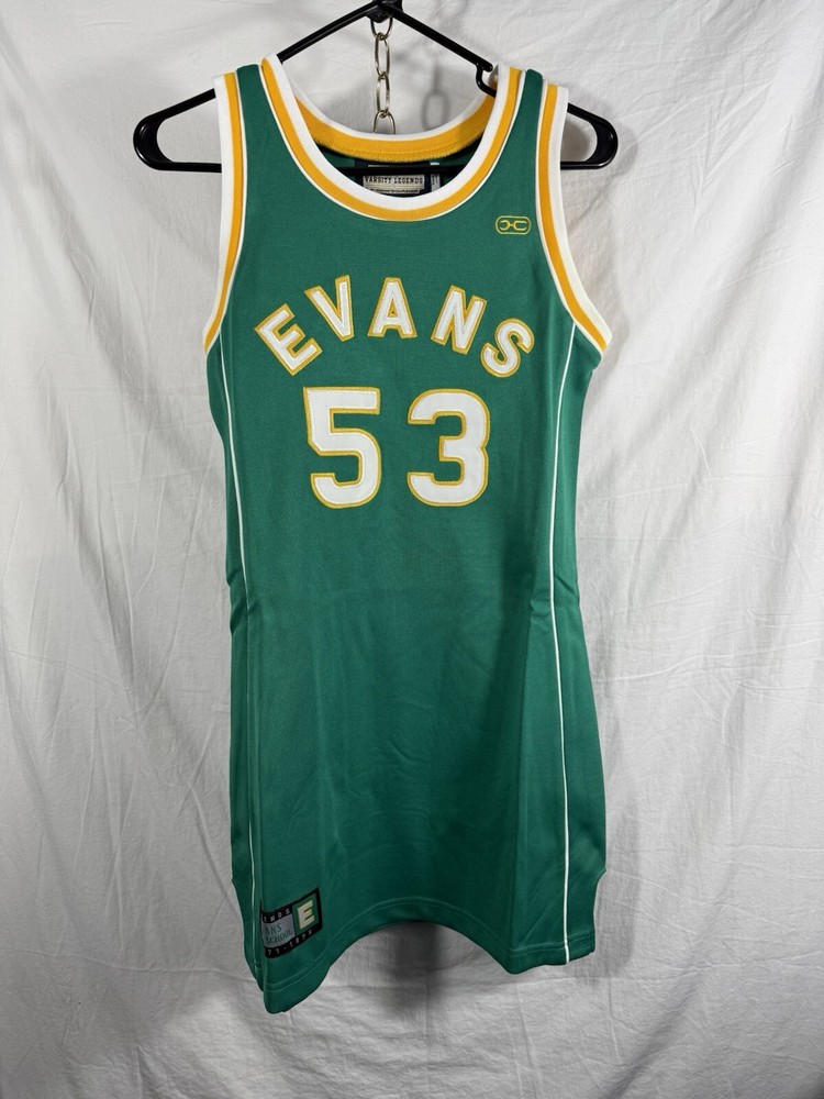 Medium Darryl Dawkins Evans HS Cheerleading Dress Basketball Stitch Vintage NWT