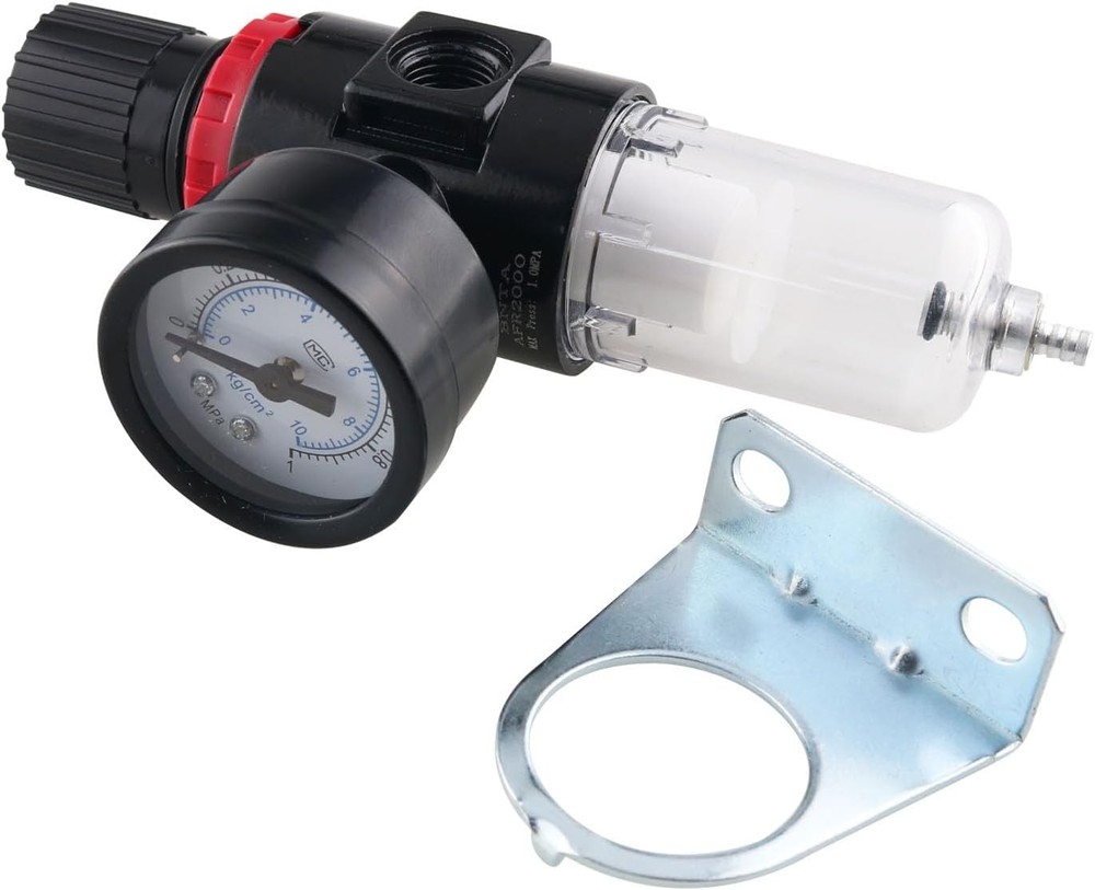 Air Pressure Regulator Mini Inline Filter Oil Water Trap Moisture Airbrush Compr
