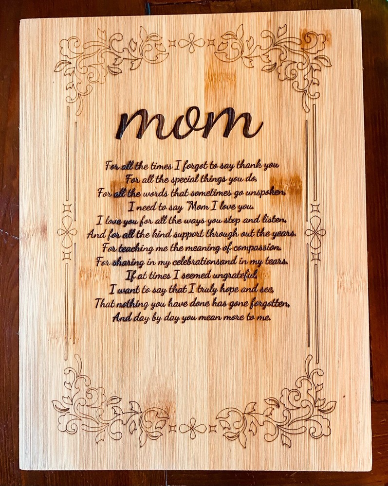 Mothers Day Personalized Cutting Board, 12
