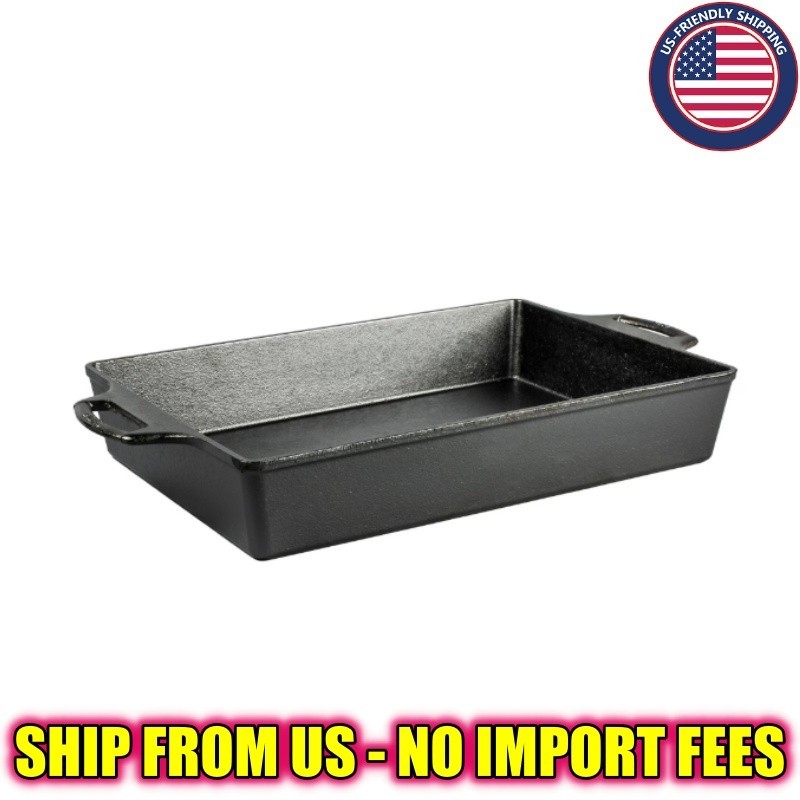 Lodge Cast Iron Seasoned Casserole Pan 9 X 13