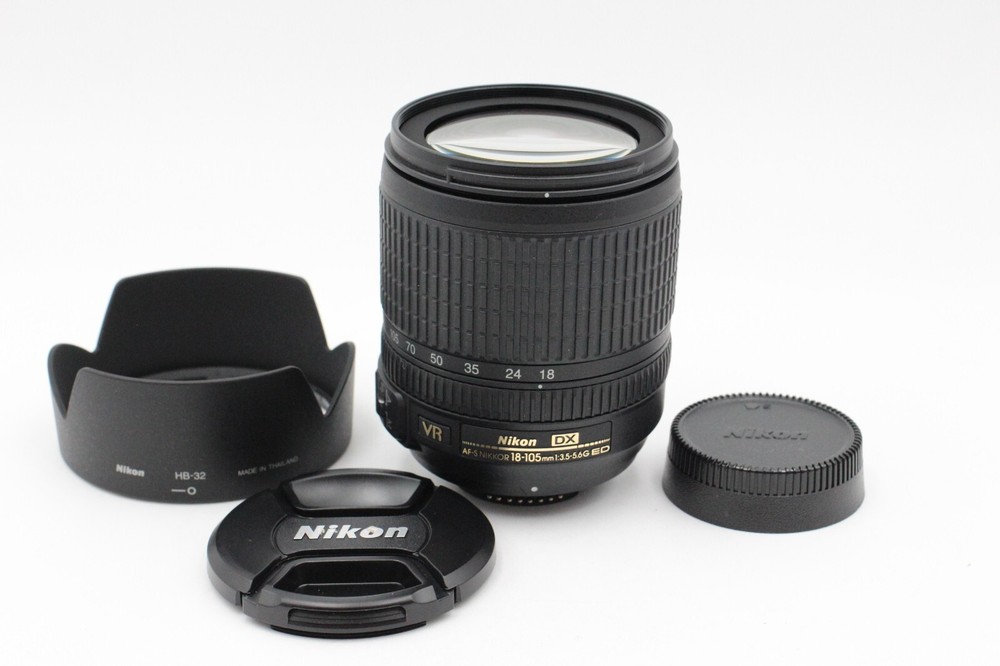 Nikon AF-S DX 18-105mm f/3.5-5.6G ED VR Lens for DSLR Cameras Like New Condition #12724  