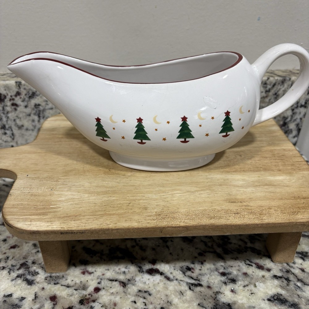 Sakura Debbie Mumm Christmas Gravy Boat