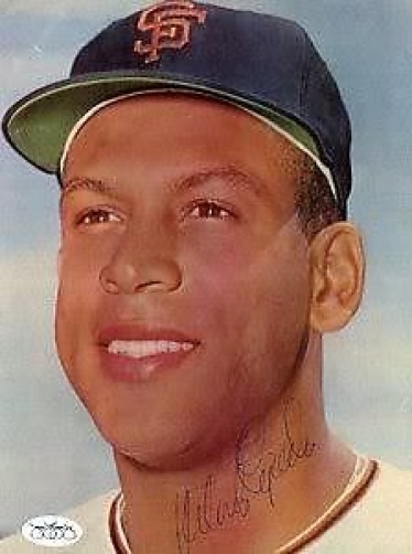 Orlando Cepeda Vintage Signed Jsa Certed Sticker 9x6 Photo Autograph Authentic
