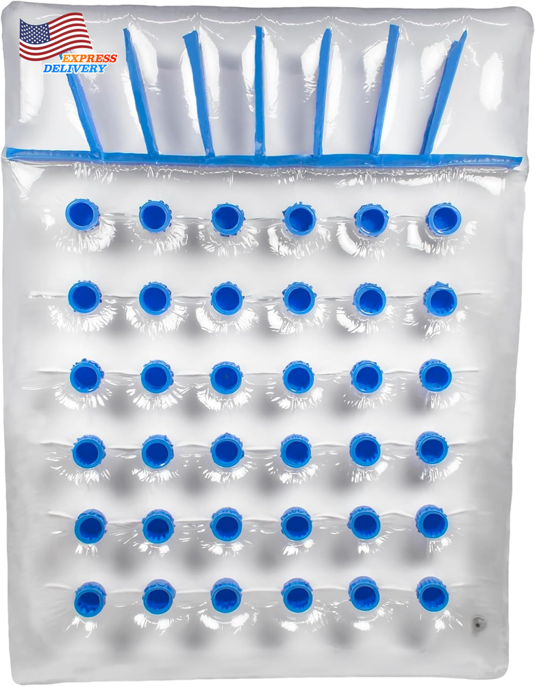 Double French Pocket Two Person Inflatable Pool Float for Adults-image