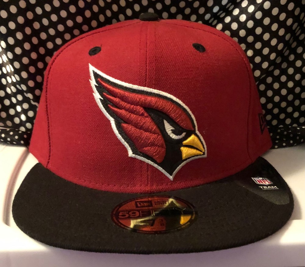 59Fifty NFL Cardinals Fitted Hat 7 3/8  Hat - Football - w Stickers