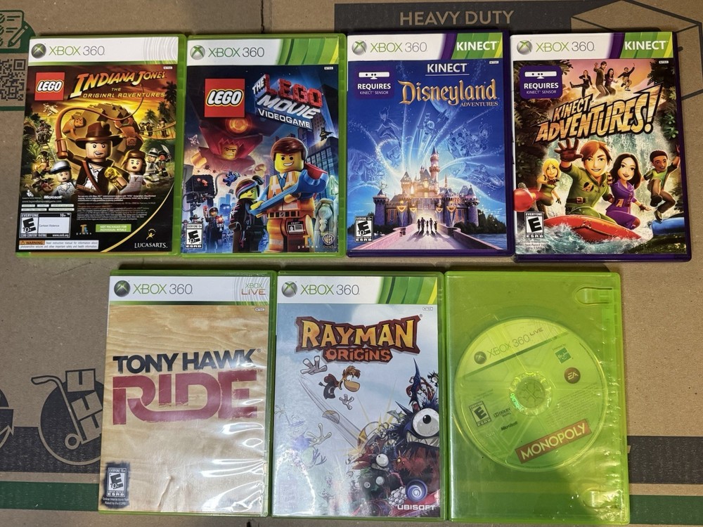 Xbox 360 Video Games Bundle Lot Family Fun Tested Fast Shipping Lego Games