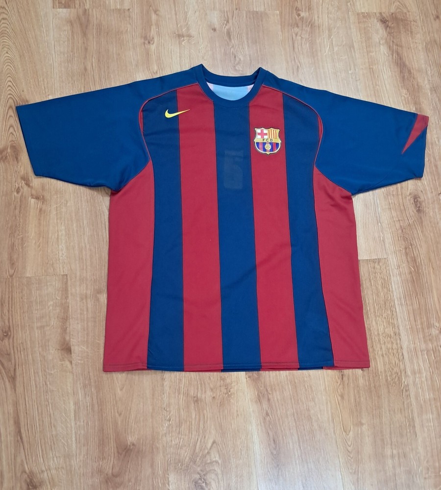 Vintage FC Barcelona 2002-03 Home Jersey Nike Official Large Size L