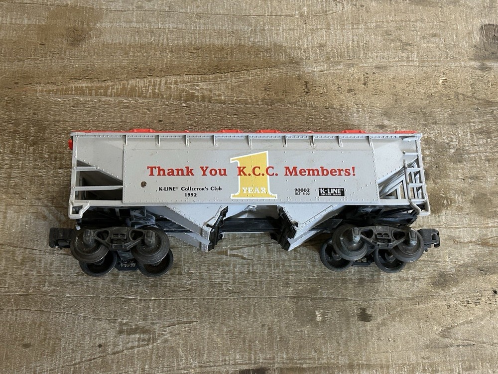 K-Line Hopper Car 1 Year K-Line Collectors Club Members Car #90002