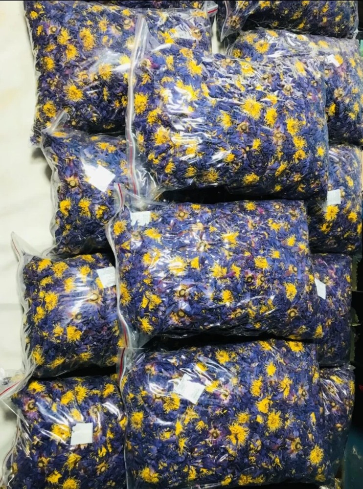 Organic Natural BLUE LOTUS Nymphaea Caerulea Dried Flower 100%Harbal tea / Smoke