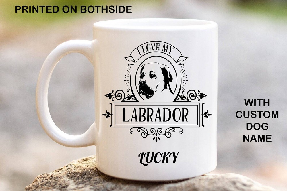 Labrador Personalised Dog Mug Printed Coffee Mug Custom Coffee Mugs Custom Mug