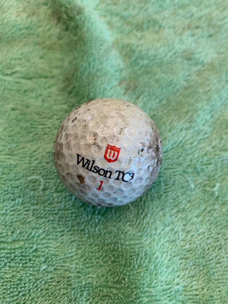 Vintage WILSON TC3 Golf Ball TC3 WOUND 90 1960's Mid Century golfball