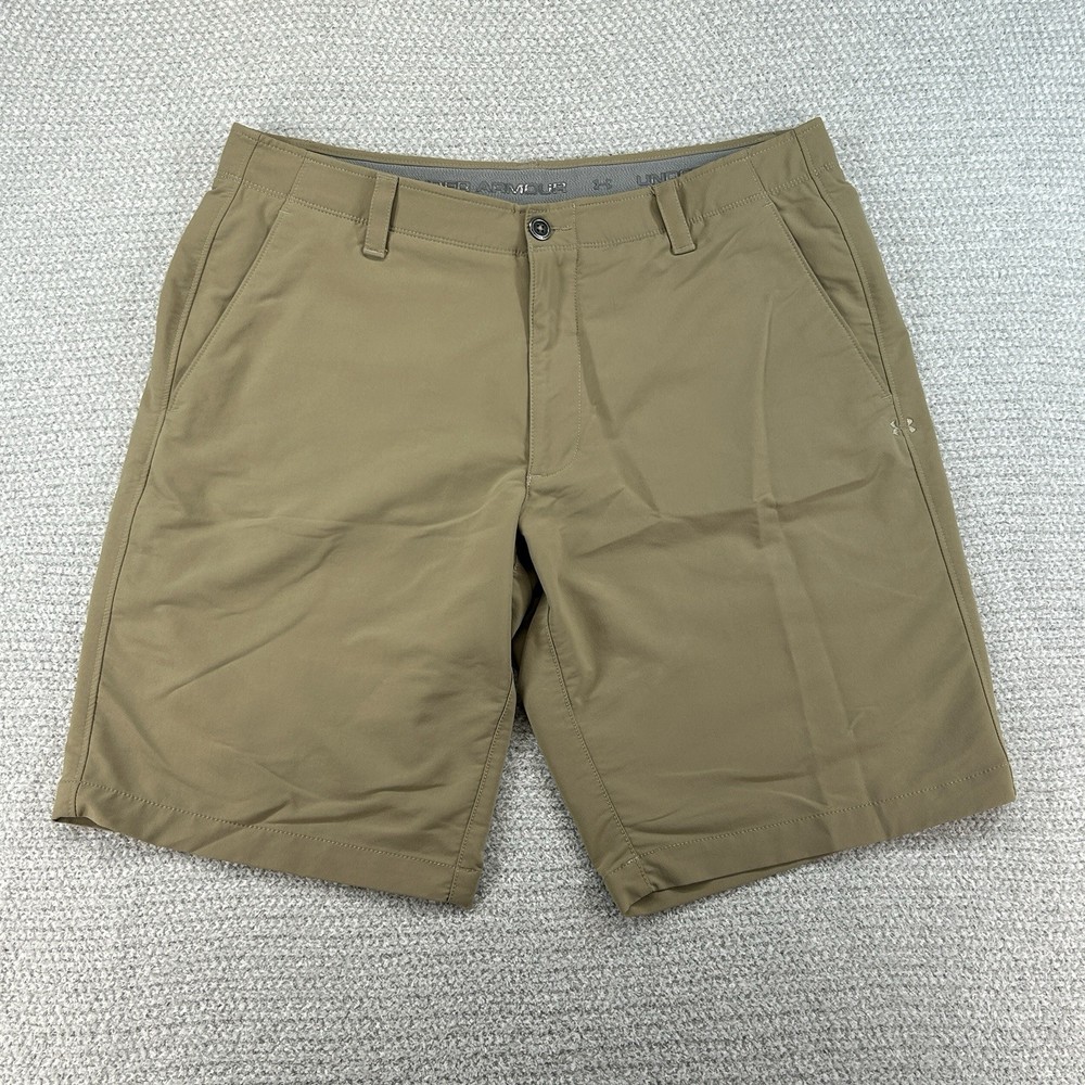 Under Armour Shorts Mens 38 Brown Match Play 10