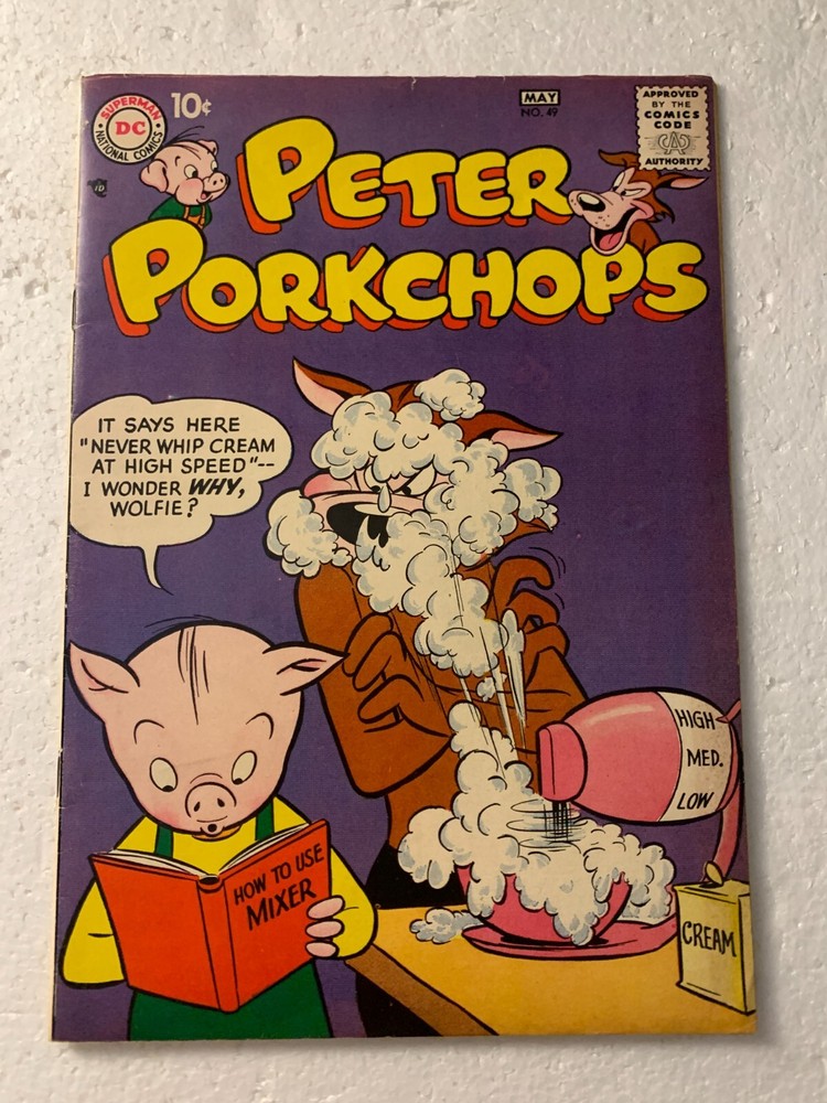 PETER PORKCHOPS #49 F+ DC COMICS SILVER AGE 1957