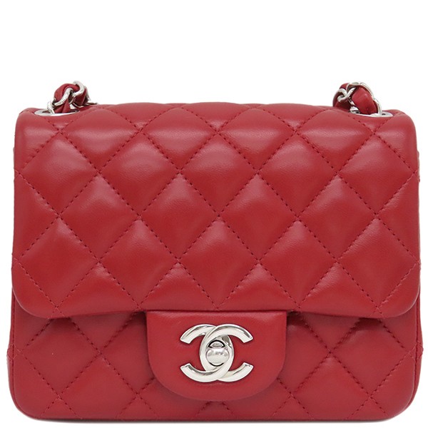 Chanel Mini Flap Shoulder Bag in Lambskin with Matelasse Quilted Design 393201