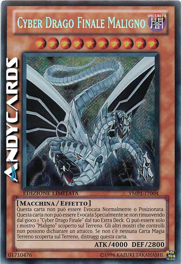 CYBER EVIL FINAL DRAGON Malefic Cyber End Dragon Secret Rare YMP1 IT004-image