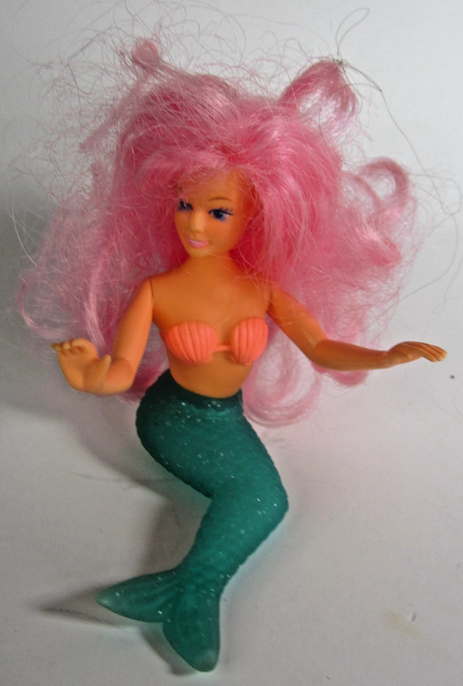 1990 Toys N Things Little Mermaid Princess Sitting Barbie Doll - Figure Only