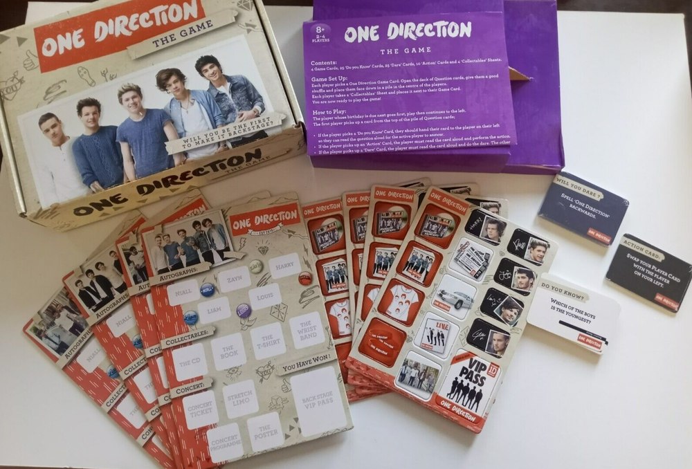 One Direction The Game UK edition game 1D HARRY STYLES board game