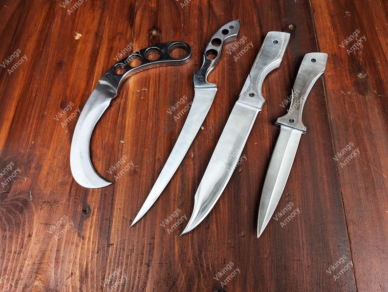 Dexter Morgan Knife Set: Stainless Steel Replica, Collectible Knives Bowie knife