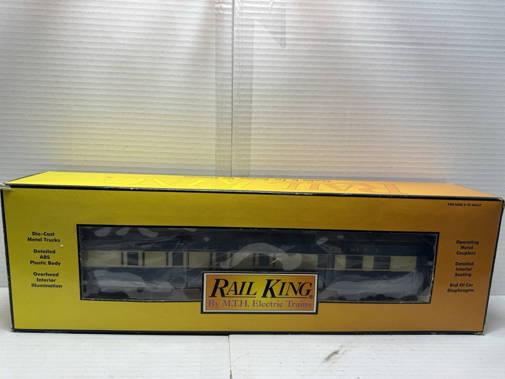 Jersey Central 60ft Blue Comet Madison Coach O Gauge Railking