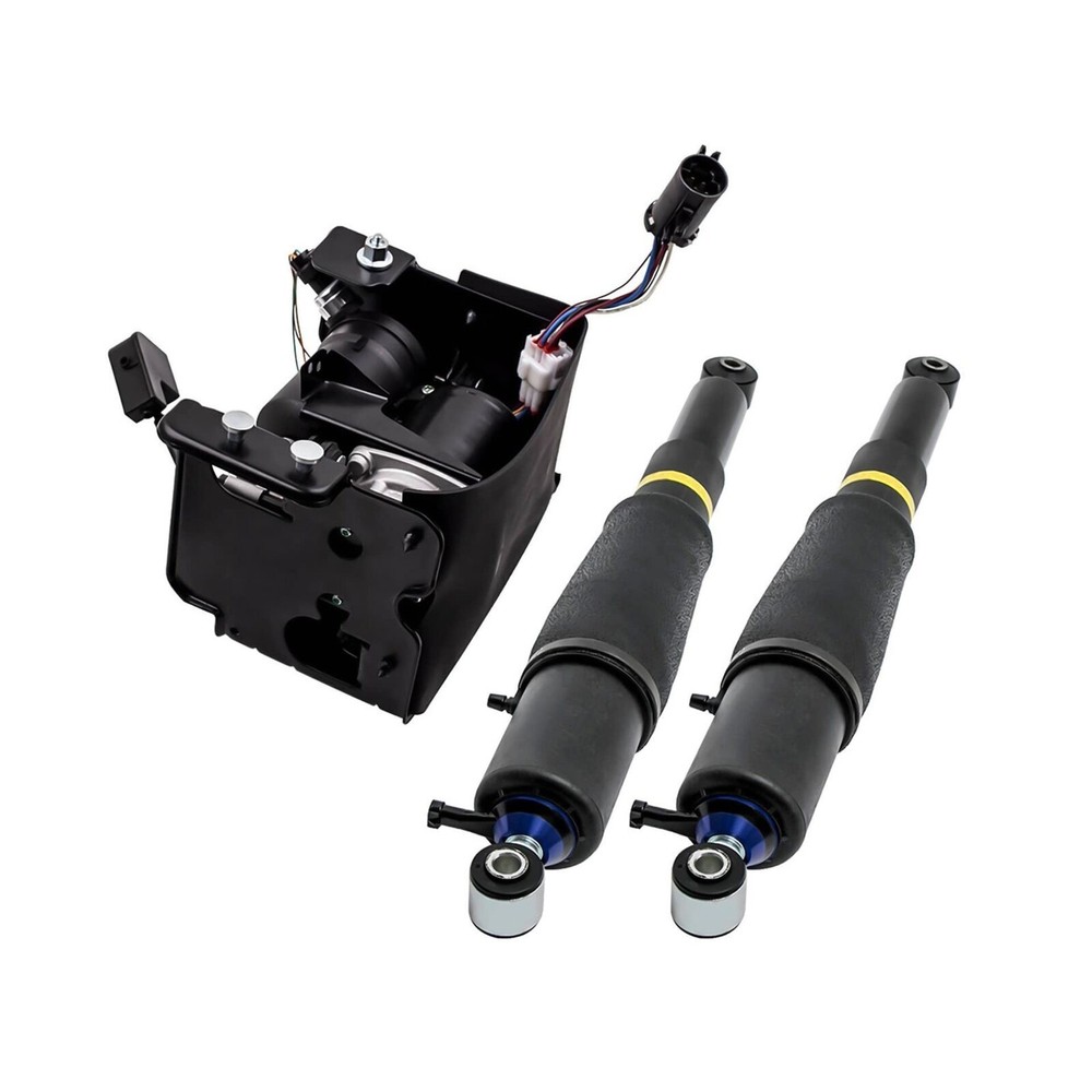 maXpeedingrods Pair Rear Suspension Shocks + Compressor for Chevy Tah...