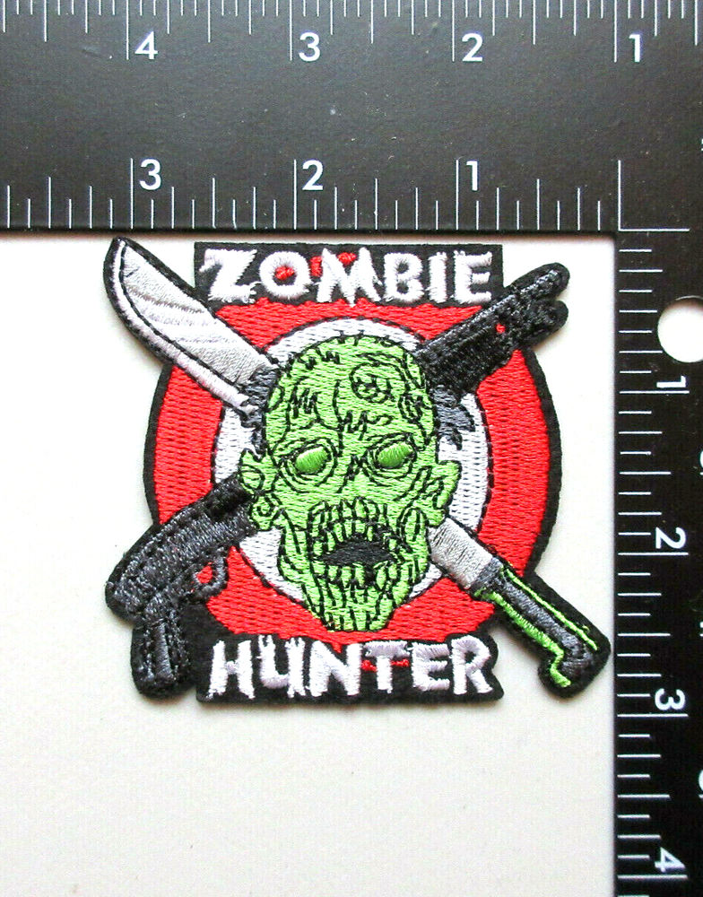 ZOMBIE HUNTER CLOTHING JACKET HAT VEST EMBROIDERED IRON ON PATCH
