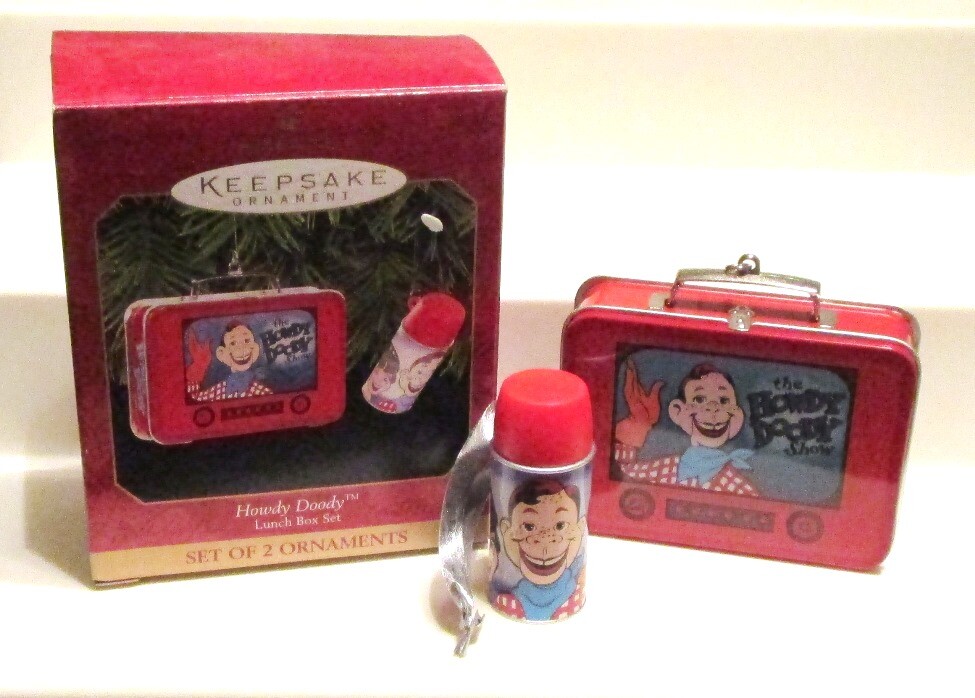 Howdy Doody ТВ-шоу ланч бокс-сет рождественское украшение Hallmark Keepsake 1999
