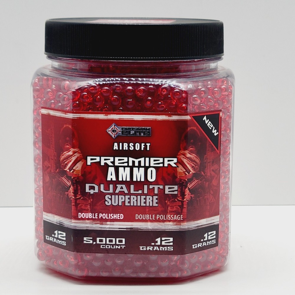 Crossman Elite AirSoft Premium Ammo 6mm .12G 5000 Air Soft Pellets Sealed
