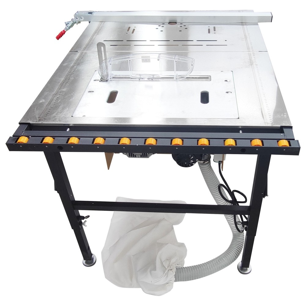 Telescopic Woodworking Saw Table Wood Cutting Machine Dust-proof Saw Unit 110V