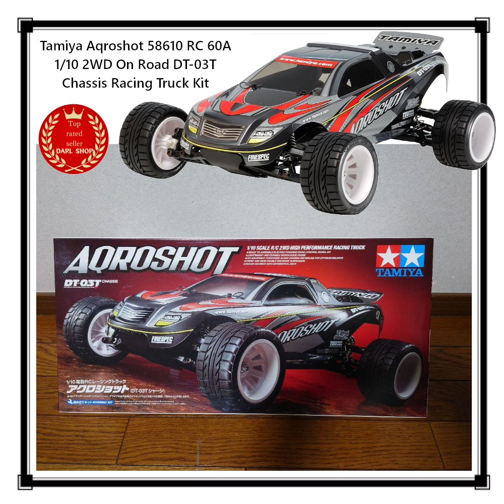 Tamiya Aqroshot 58610 1/10 2WD DT-03T RC Racing Truck Kit with 60A ESC