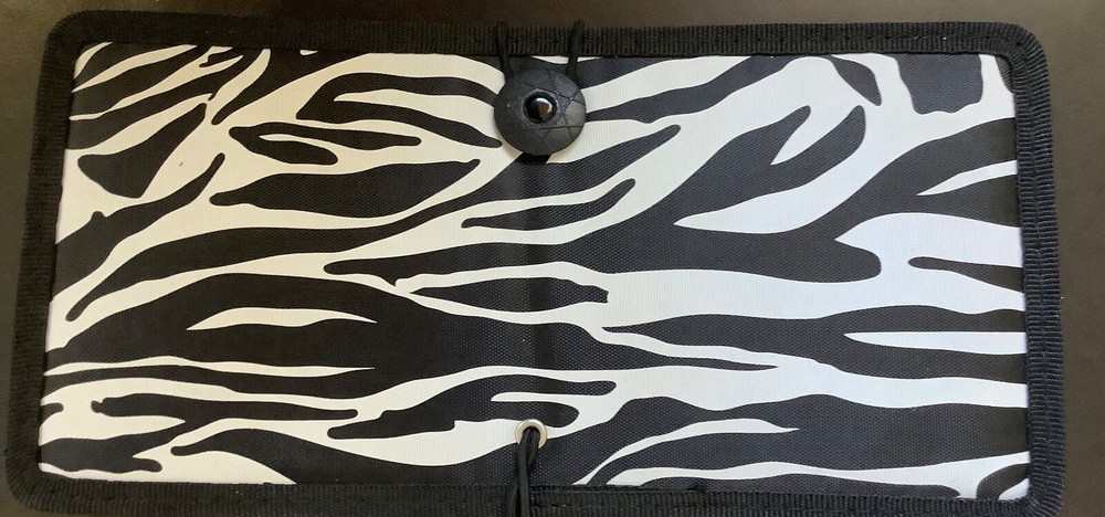 12-Pocket Expandable Coupon Organizer Wallet in Zebra Print-image